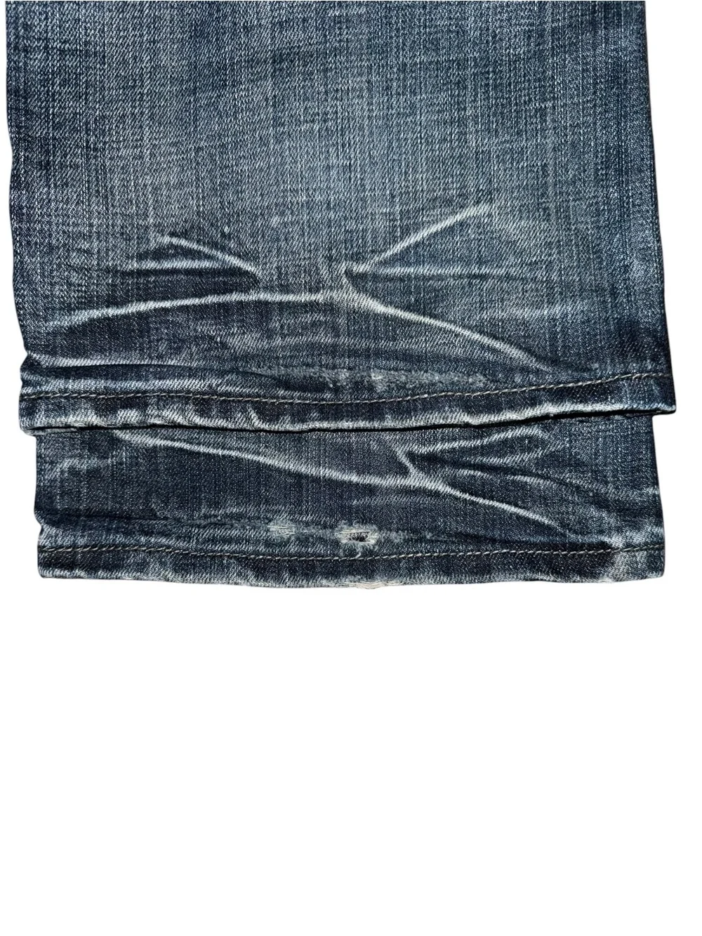Helix Men’s 36x32 Bootcut Jeans Medium Wash Flap Pocket Whiskered Distressed